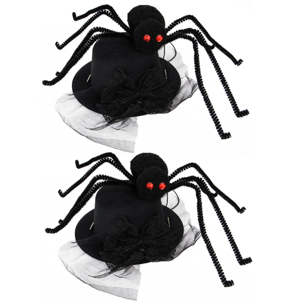 2pcs Creative Dog Halloween Hat Funny Spider Pattern Hat for Pet