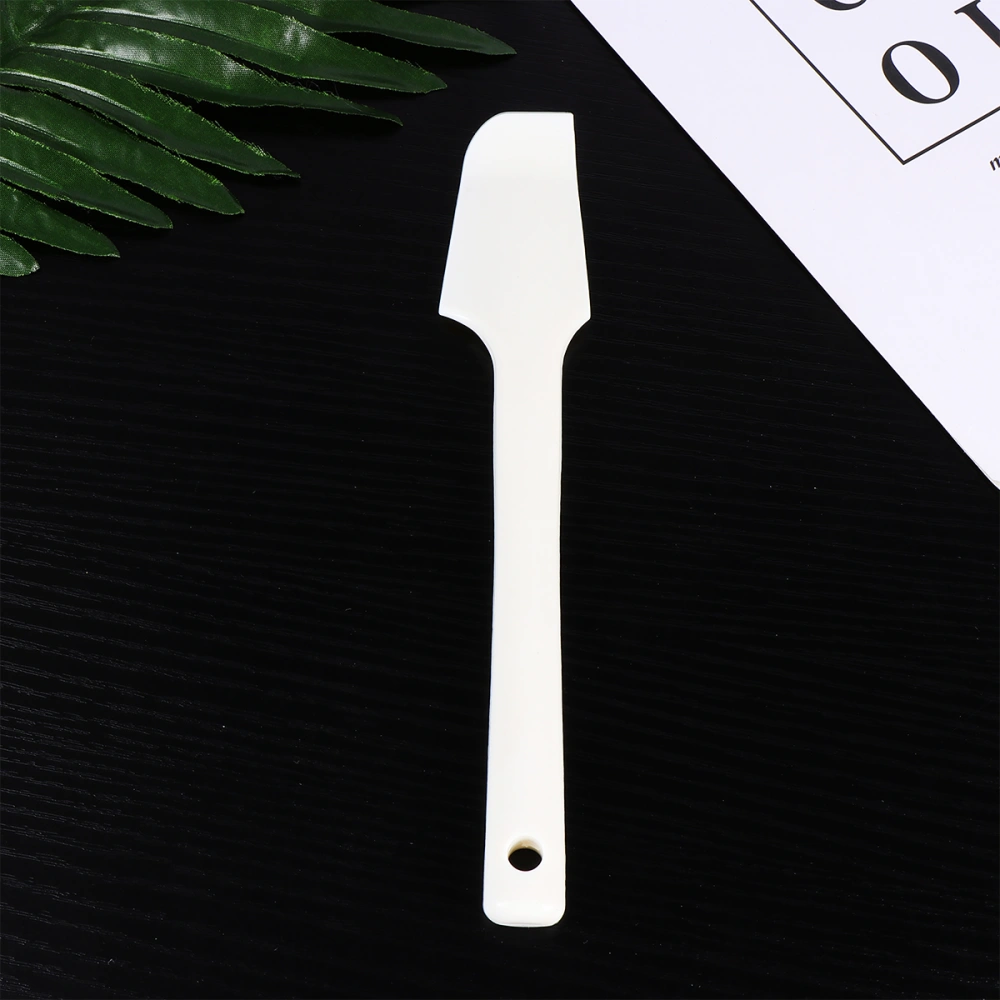 Silicone Cake Spatula Baking Cream Scraper Cutter Kitchen Gadget Baking Tools for Butter Cake Cream Pastry (White)