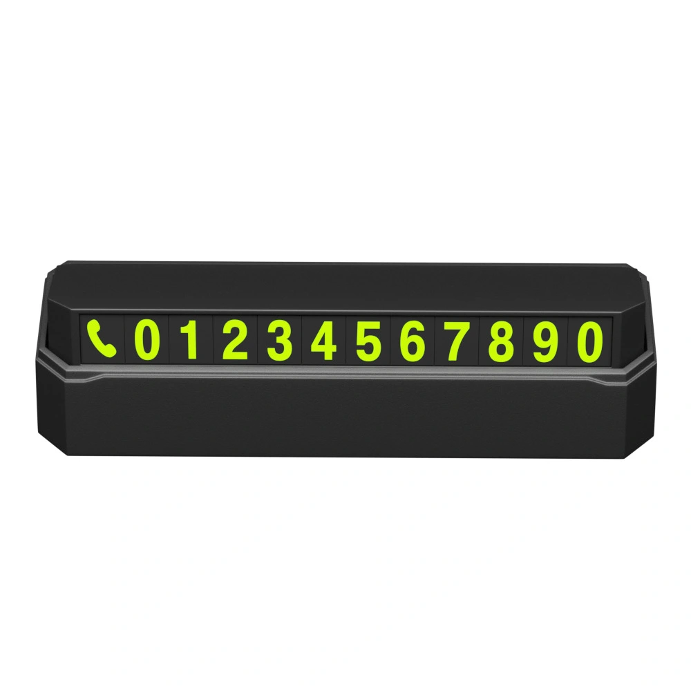 Car Temporary Parking Card Press Style Car Parking Card Number Plate Accessory