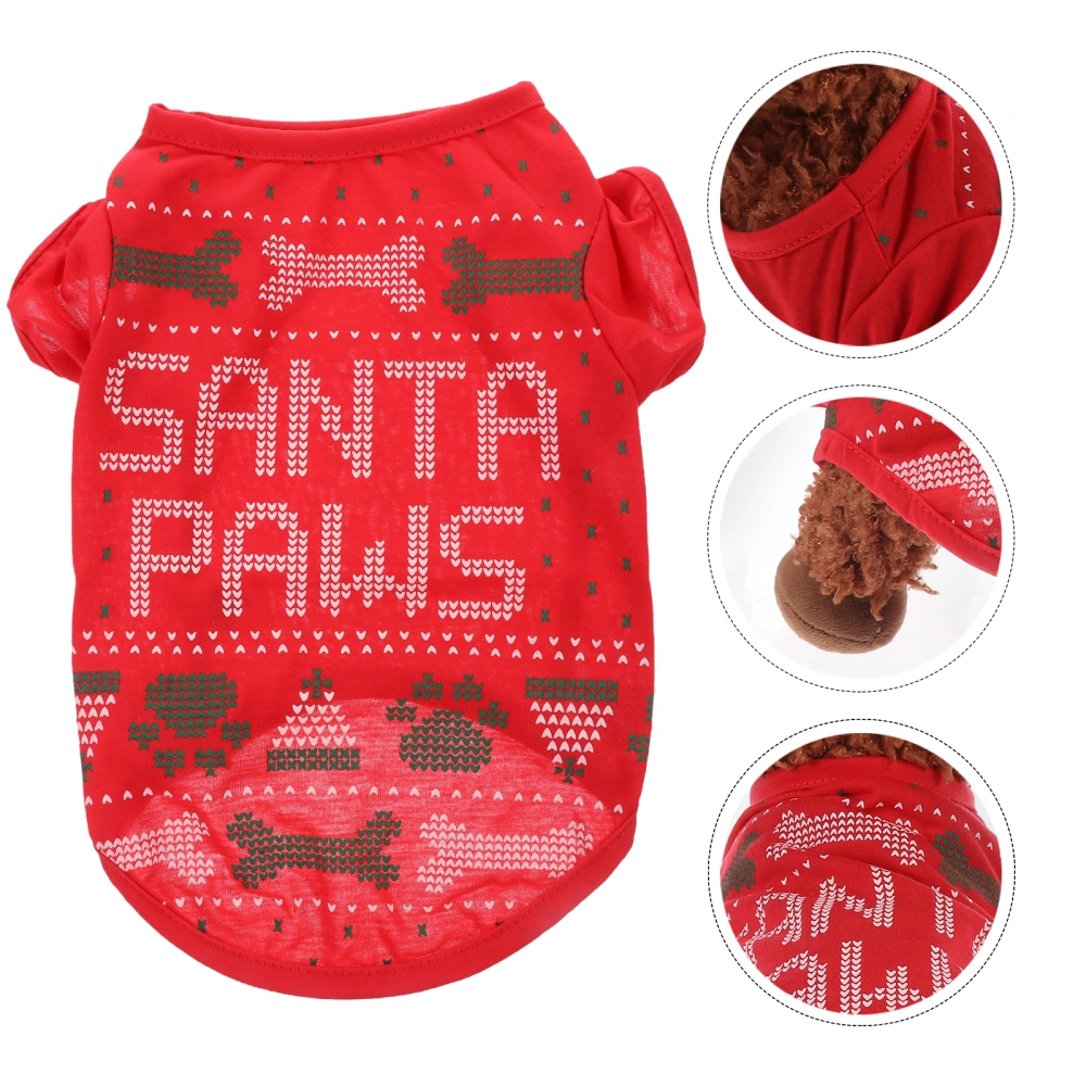 Pet Costume Dog Christmas Clothes Adorable Pet Outfit Festival Pet T-shirt