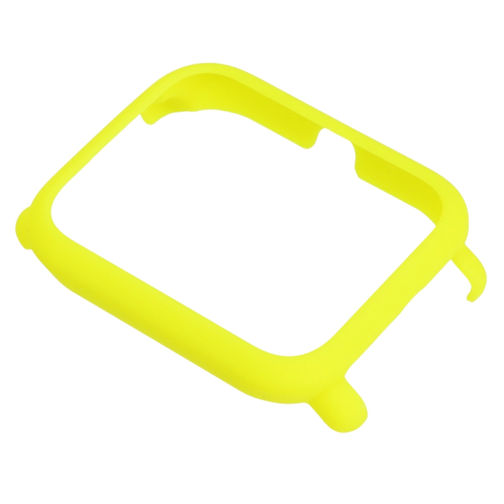 Protective PC Shell Watch Case Simple Watch Cover Frame Compatible for Bip Lite (Yellow)