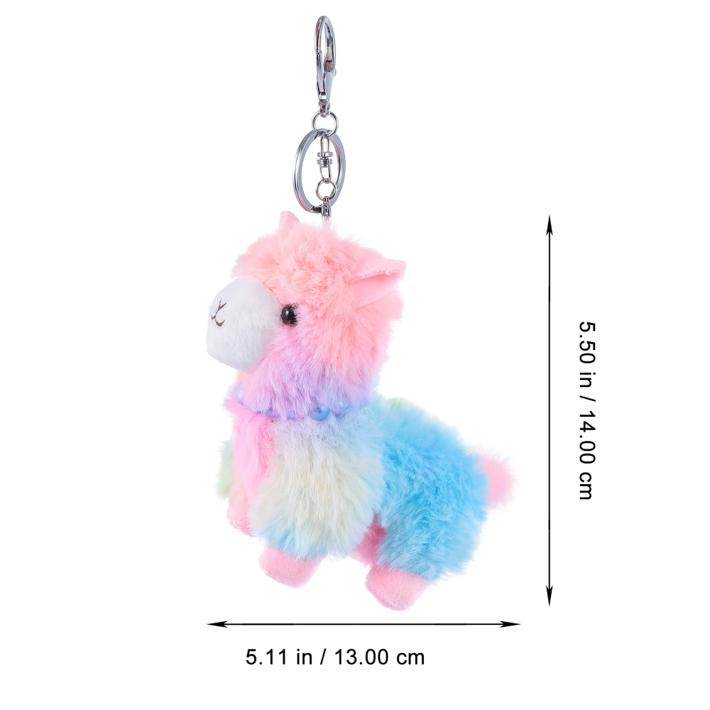 1pc Alpaca Key Chain Key Pendant Decoration Key Chain Cartoon Key Pendant