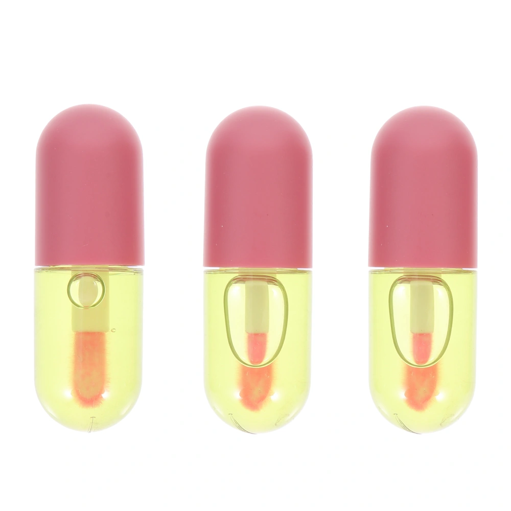 3Pcs Women Lip Glosses Moisturizing Nourishing Lip Plumps Lip Care Oils