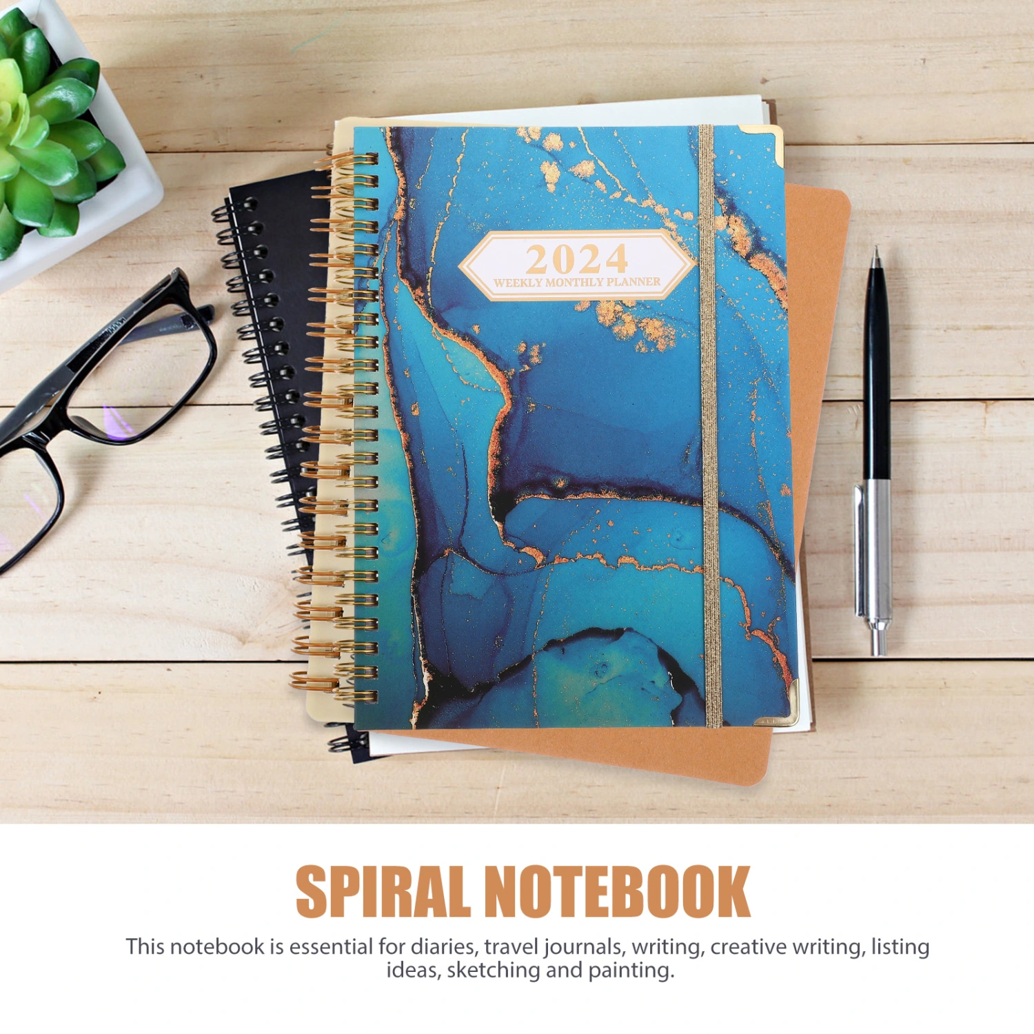Monthly Planner Notebook Planner Notepad Portable Planner English Spiral Notepad Planning Notepad