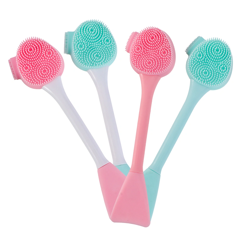 4pcs Facial Cleansing Brush Silicone Facial Cleanser Brush Facial Cleansing Tool