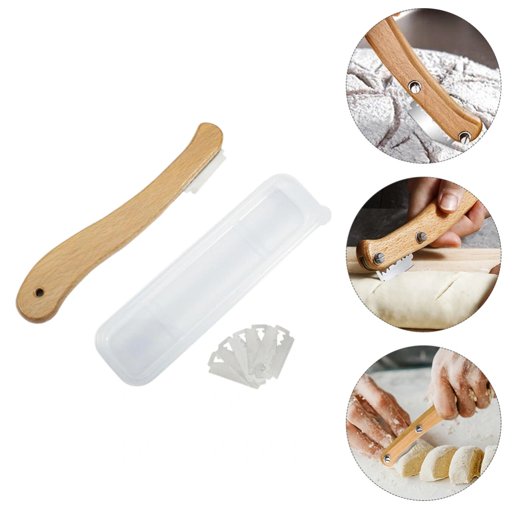 1 Set Boxed Reusable Cutter Practical Dough Scraper Bread Grooming Cutter