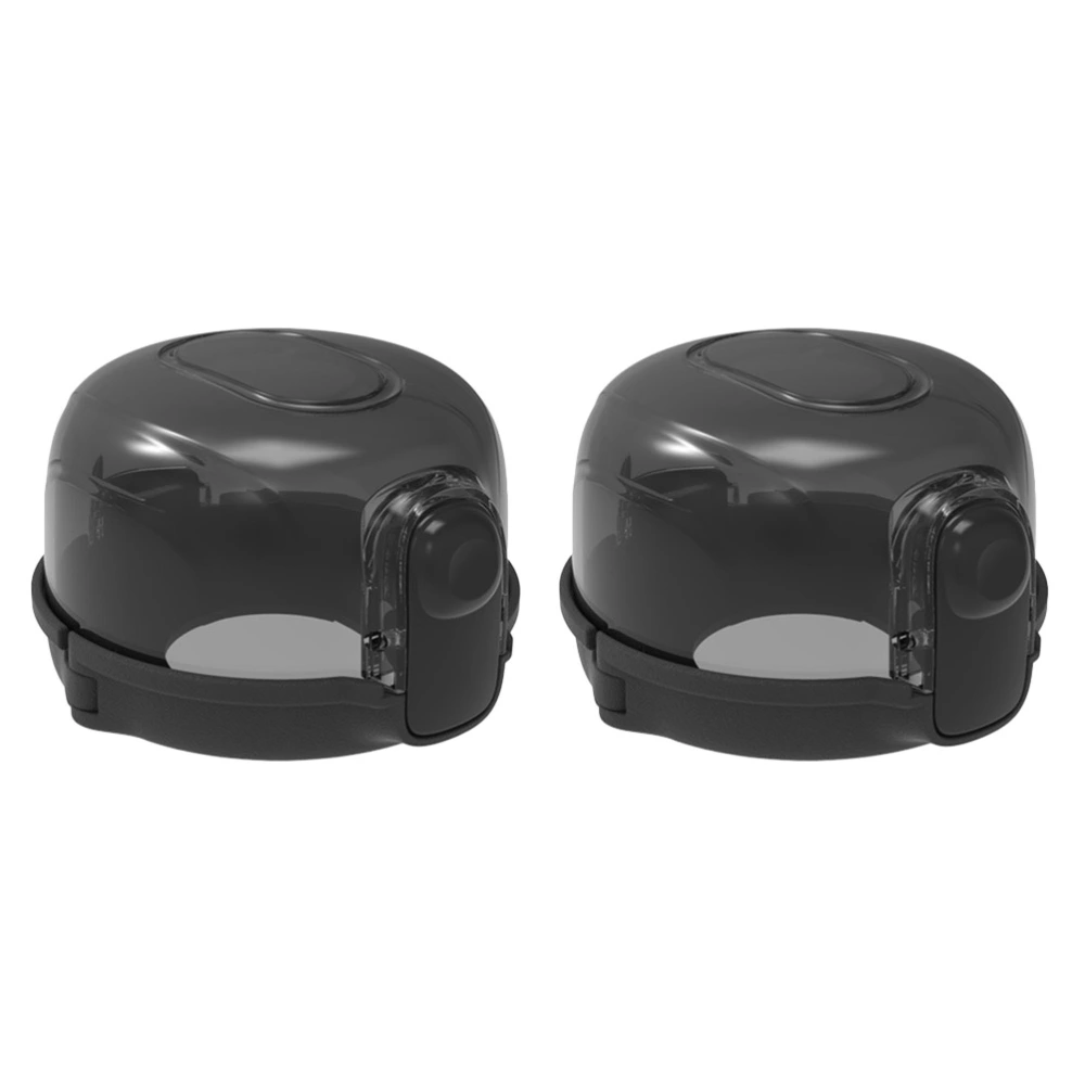 2pcs Universal Kids Gas Cooker Switch Safety Guard Kitchen Gas Safety Case Home Oven Stove Knob Safety Cover (Black)