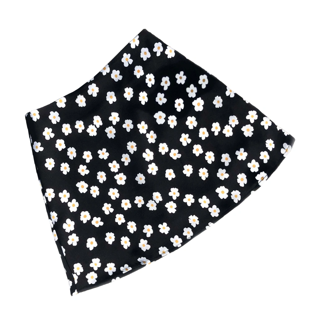 1pc Summer Short Skirts High-waist Skirt Elegant Printing Female Zipper Skirt