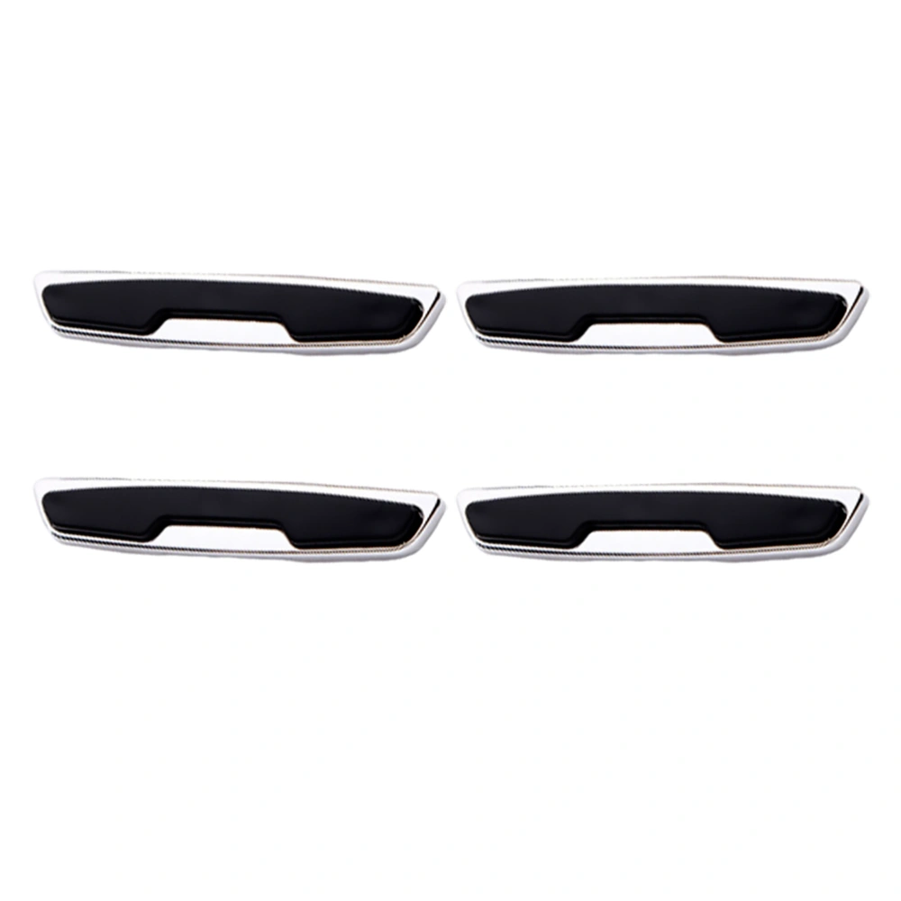 4Pcs Universal Car Door Anti Scratch Strip Corner Protector Bumper Strip Guard Black