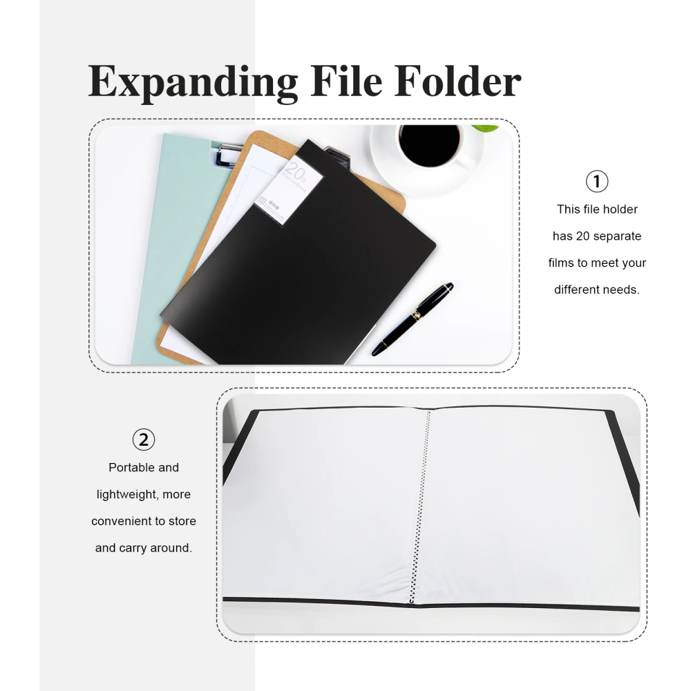 Plastic A4 File Folder Professional File Folder Lightweight File Folder