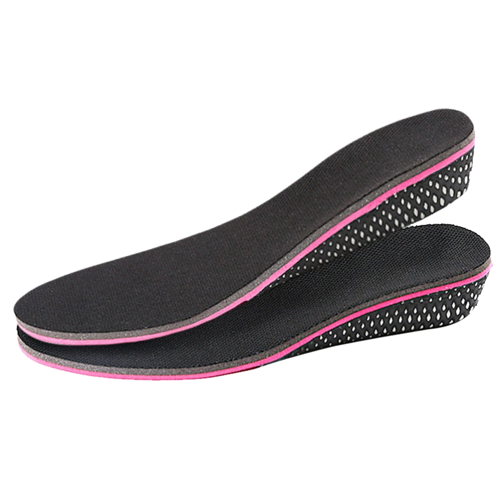 1 Pair Shoe Lift Sports Insoles Breathable Absorb Sweat Elevator Shoes Insoles