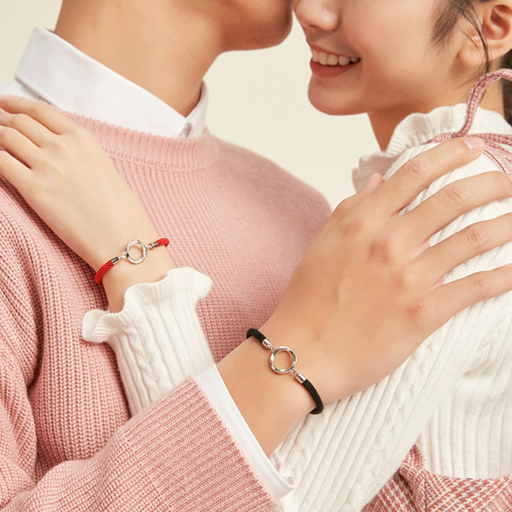 1Pc Couple Bracelet Decorative Wrist Chain Valentine's Day Gift Hand Strap