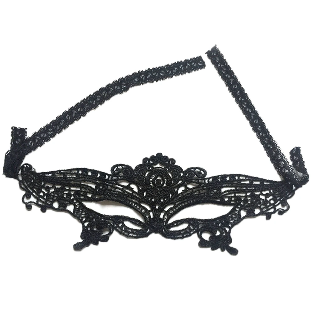 Exquisite High-end Lace Masquerade Mask Sexy Black Halloween Dance Club Eyecup(High Quality)