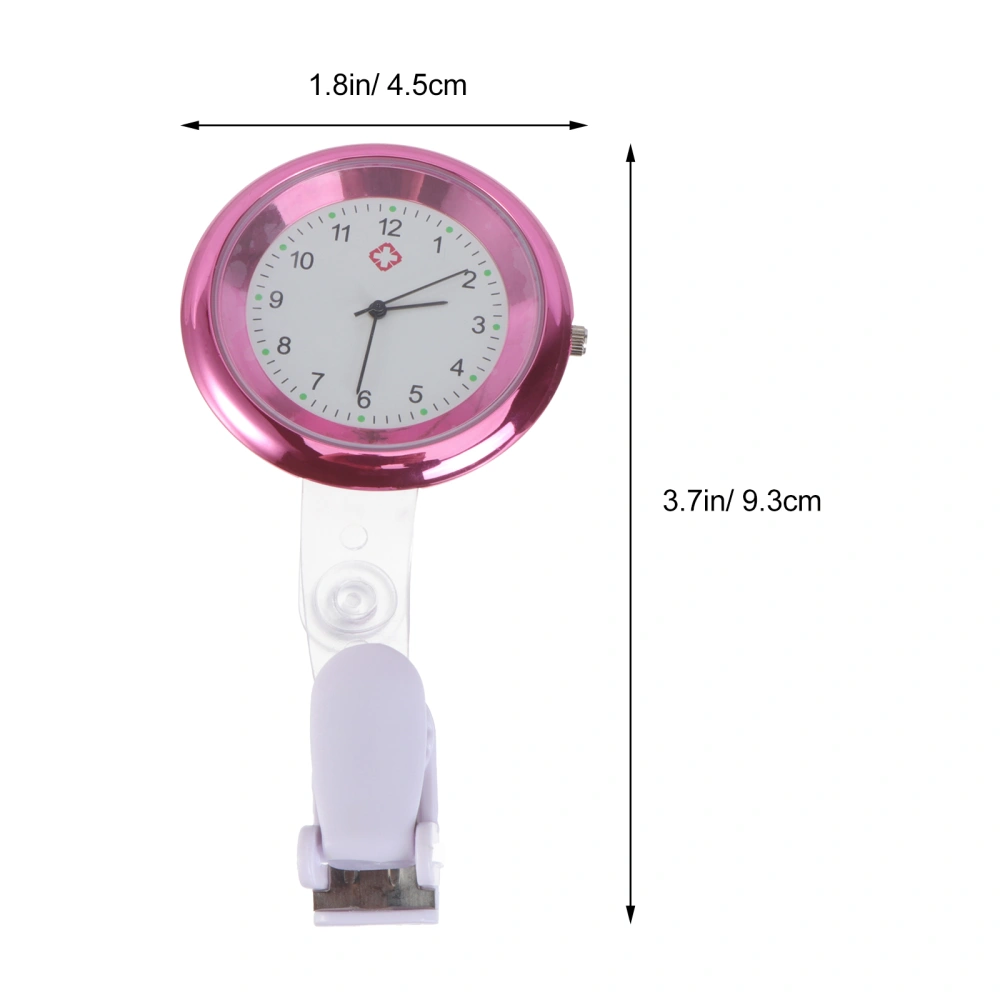 Chic Hanging Watch Doctor Pocket Watch Quartz Movement Nurses Watch for Birthday Mothers Day Gift (Purplish Red)