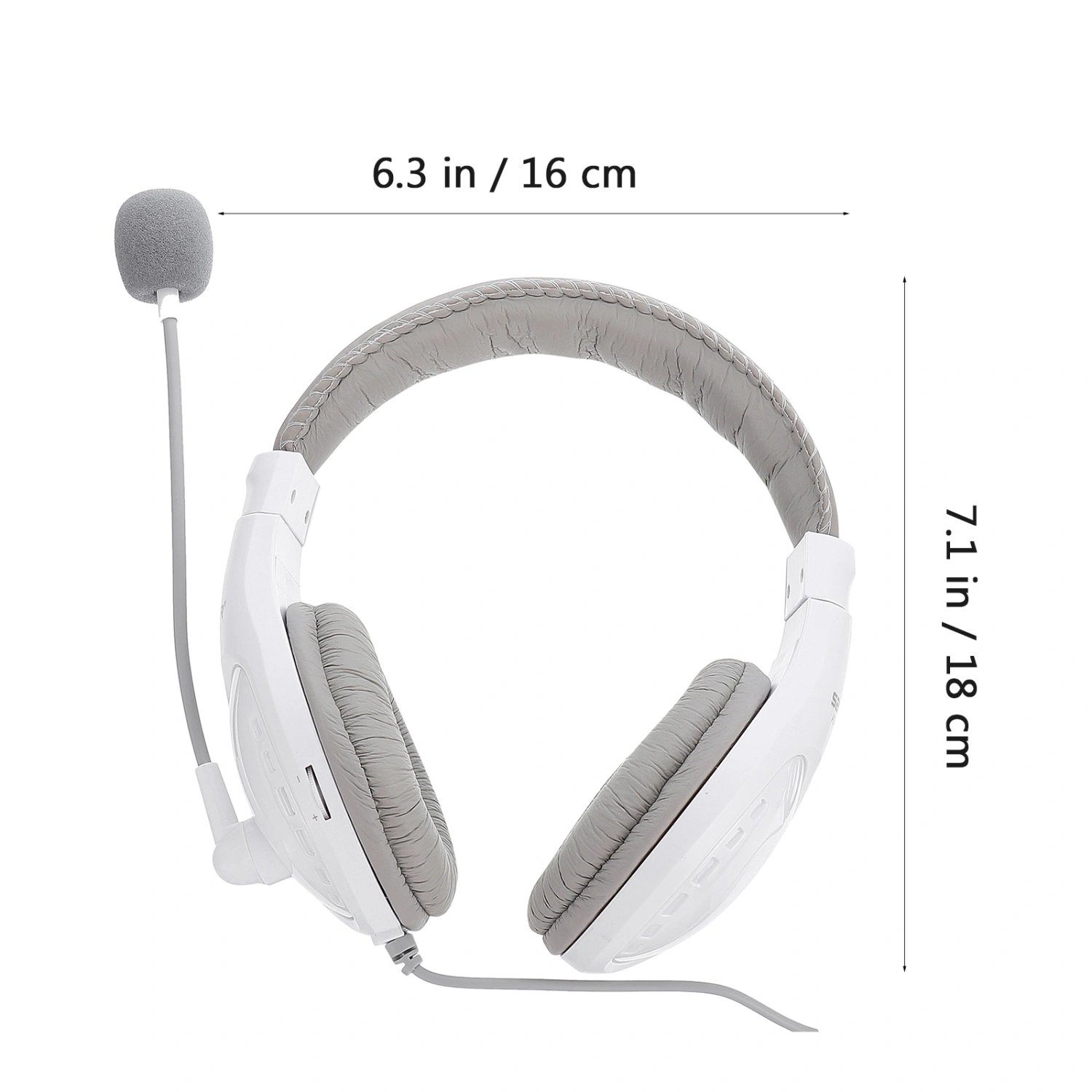 Gaming Headphone Wired PC Gaming Headset Lightweight 3.5mm Headset with Mic