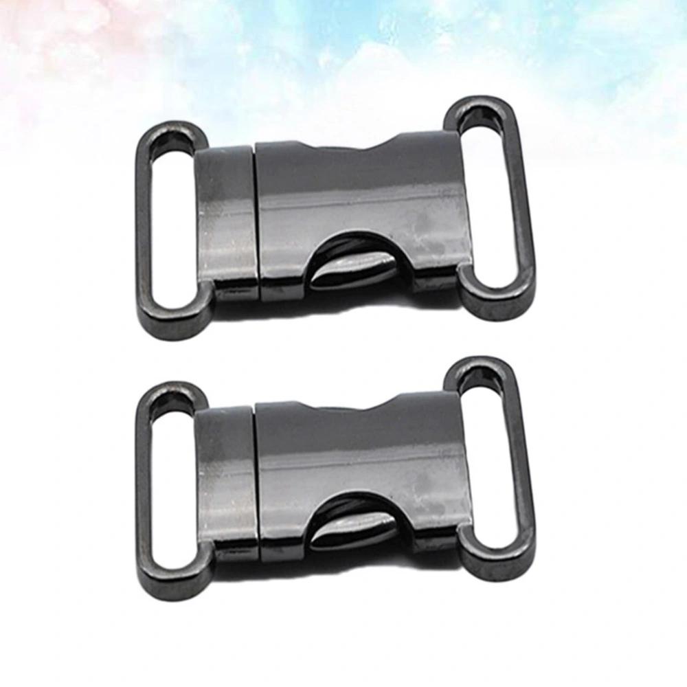 2pcs Durable Zinic Alloy Buckle Schoolbag Down Buckle Safety Buckles (Type A, Color, Inner Diameter 20mm)