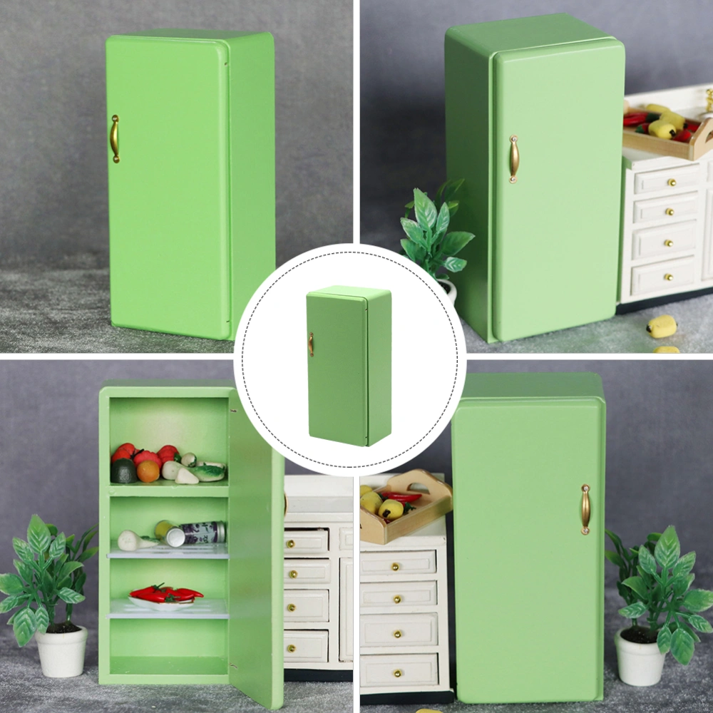 1Pc Doll House Fridge Mini House Decoration Miniature Refrigerator Kid Toy