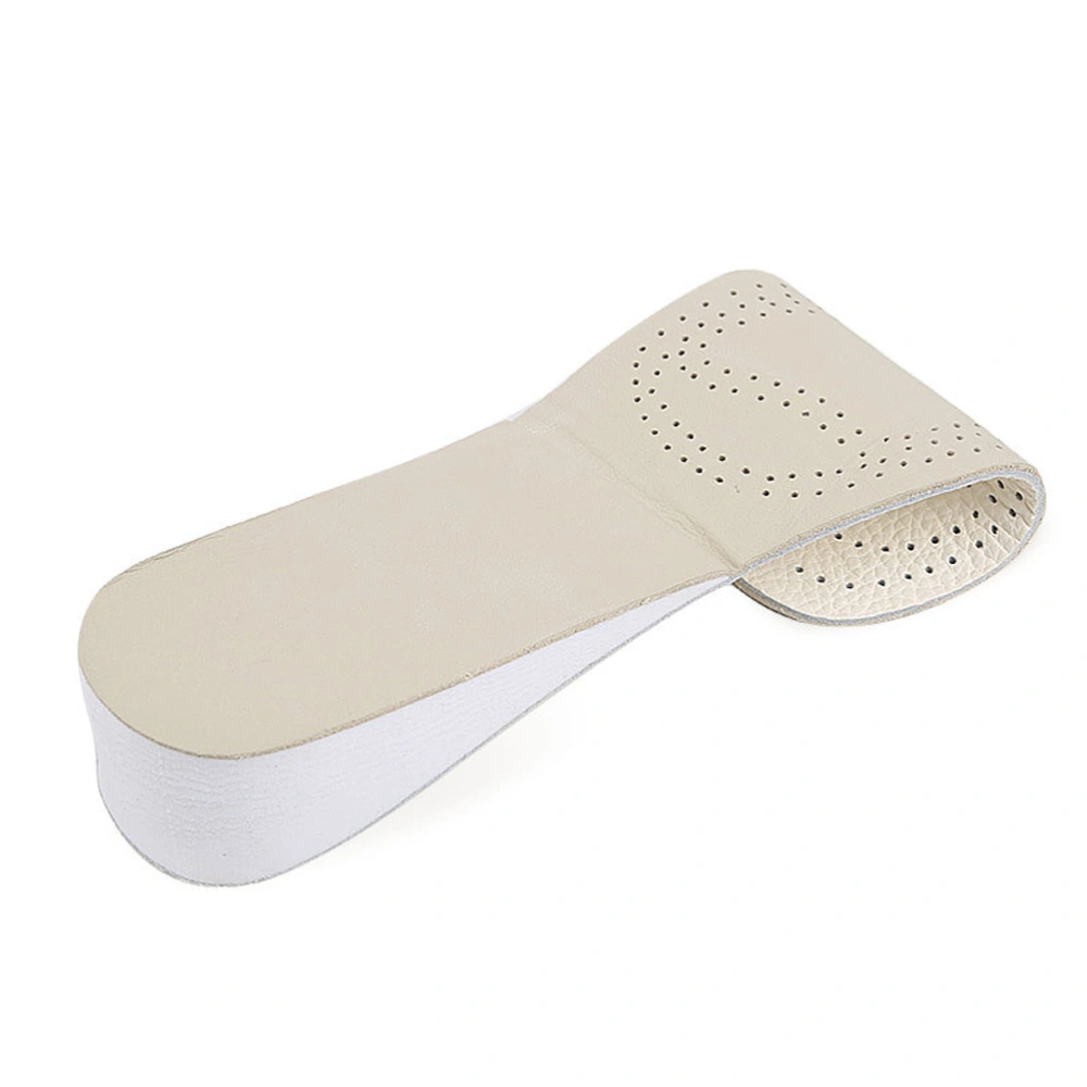 1 Pair of Simple Shoe Lifts Height Increase Shoe Pads Cow Leather EVA Shoe Cushions Taller Pads Size 37/38