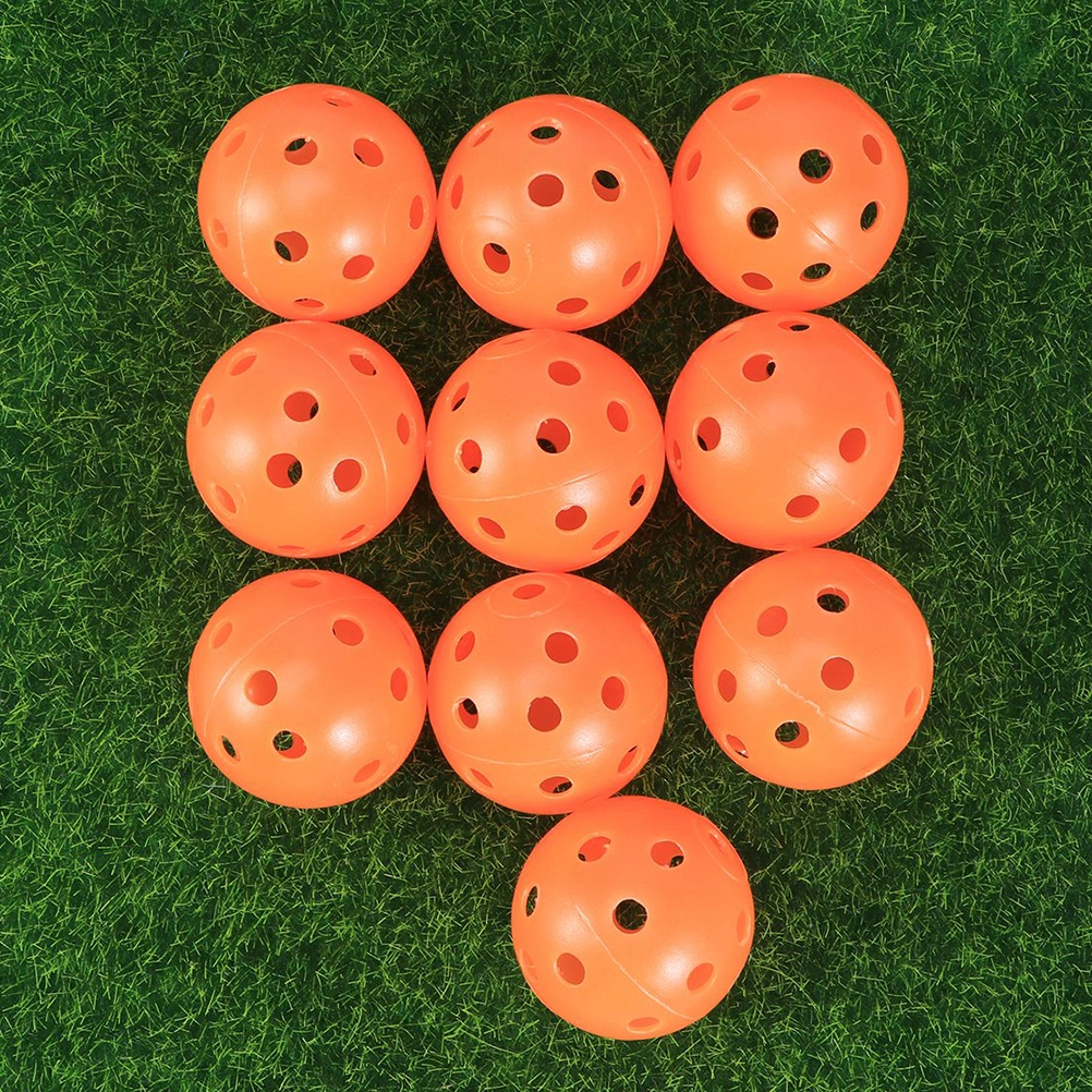 6PCS Plastic Balls Ball Sets for Indoor and Outdoor Courts (Orange)