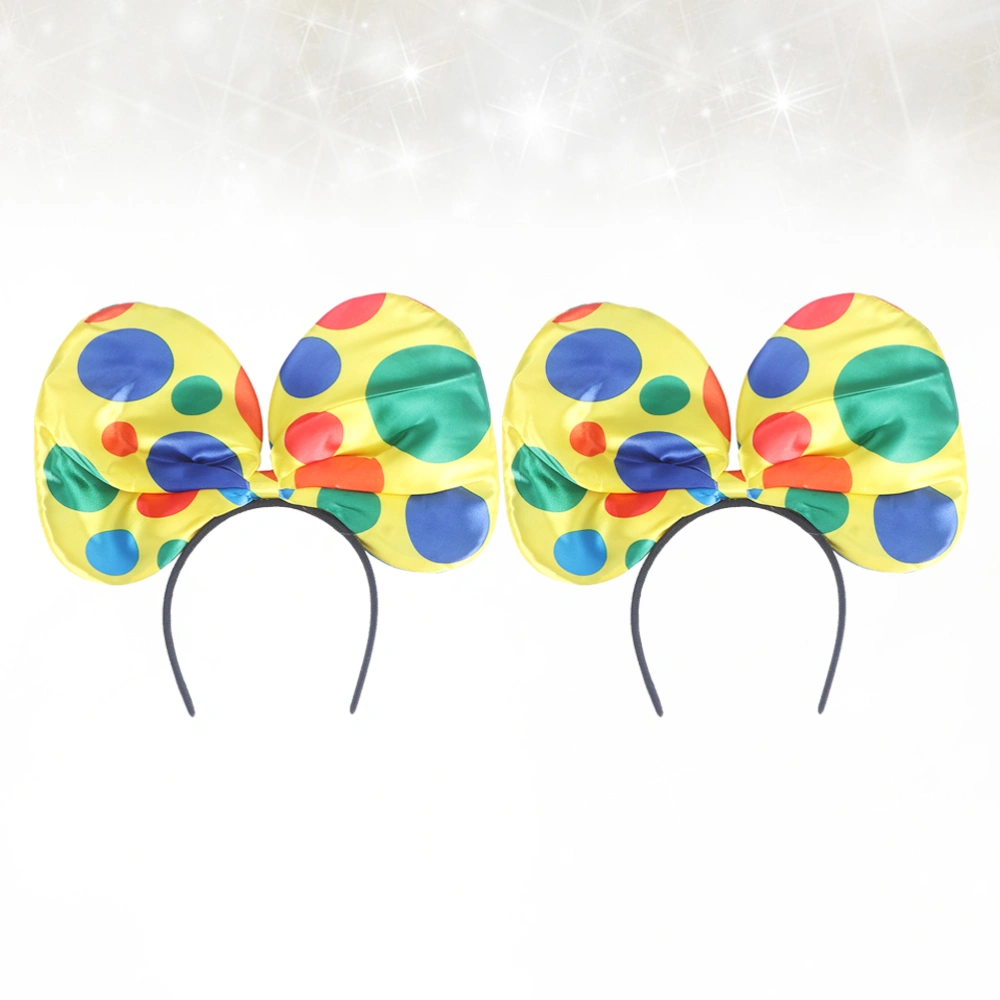 2pcs Creative Clown Hair Party Cosplay Headdress Hair Accessories