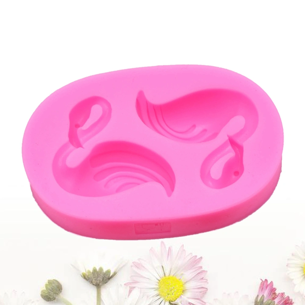 Flamingo Silicone Molds Cake Decorating Tools Bakeware Cupcake Dessert Chocolate Fondant Mold (Pink)