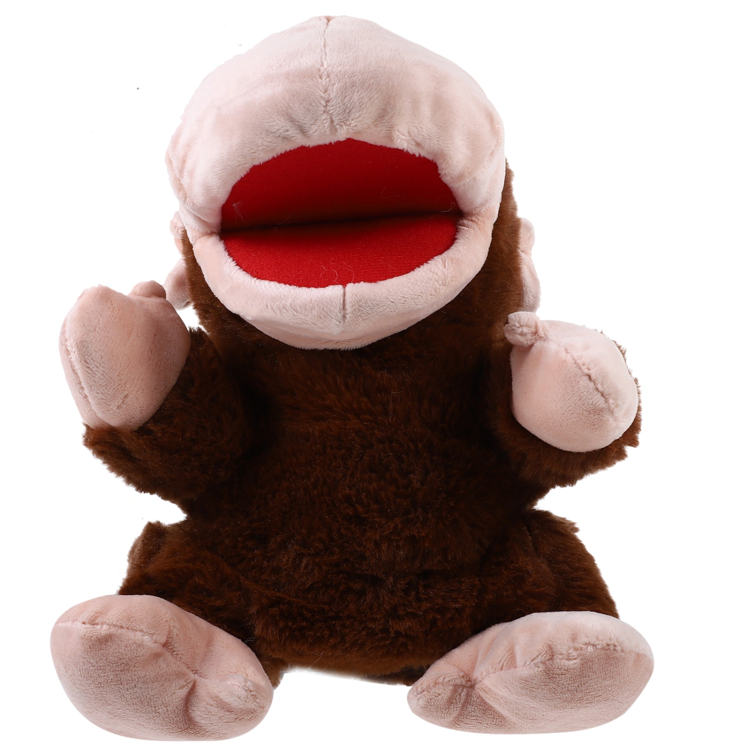 Hand Puppet Monkey Plush Toy Movable Mouth Hand Puppet Interactive Storytelling Toy