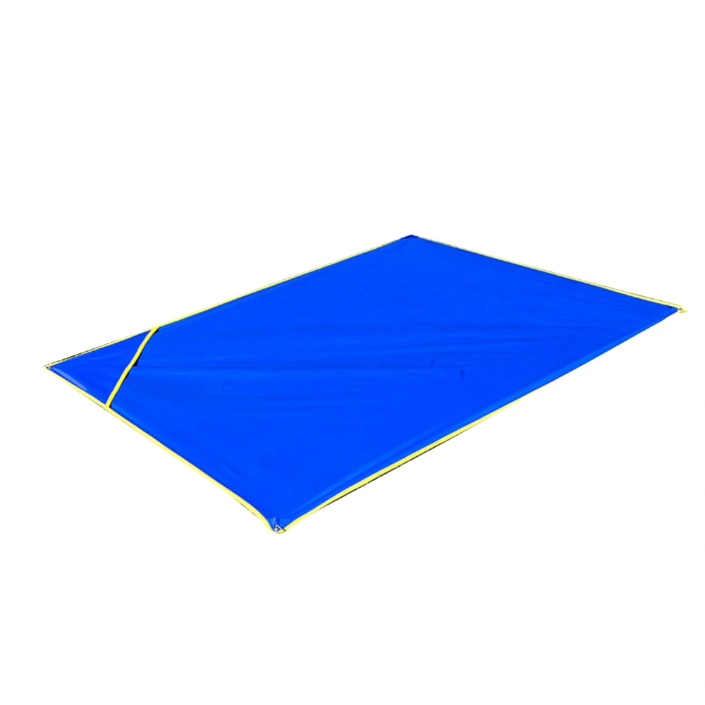 Pocket Outdoor Moisture-proof Pad Waterproof Oxford Fabric Ground Mat Portable Picnic Blanket Camping Mat (Dark Blue)