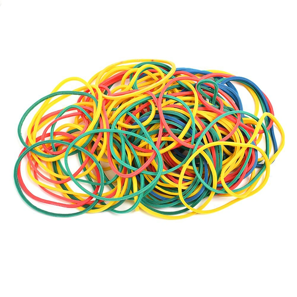 100pcs Rubber Bands Round Colorful Bungee Accessories Parts for Machine