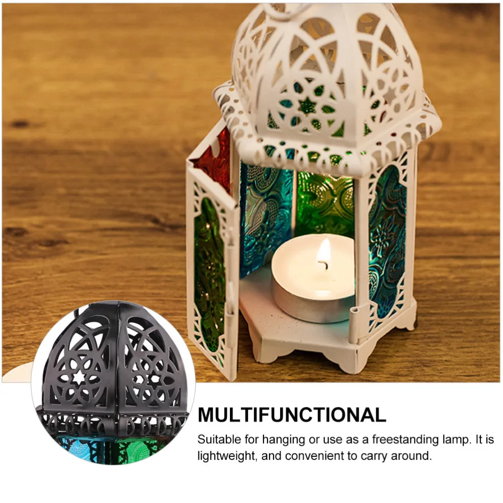 2pcs Moroccan Style Candle Holder Tea Light Lantern Home Decorative Ornament