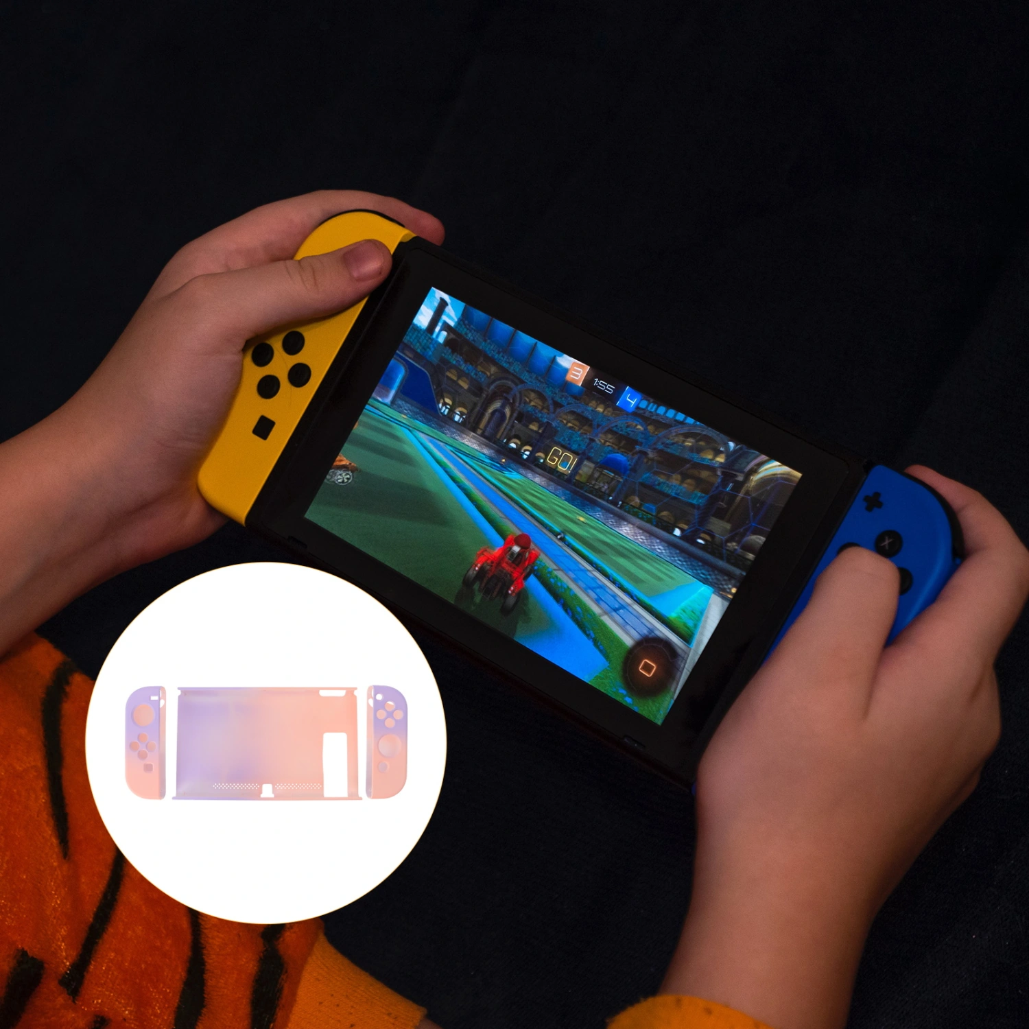 1pc Protective Shell Anti-fall Protective Case Compatible for Switch