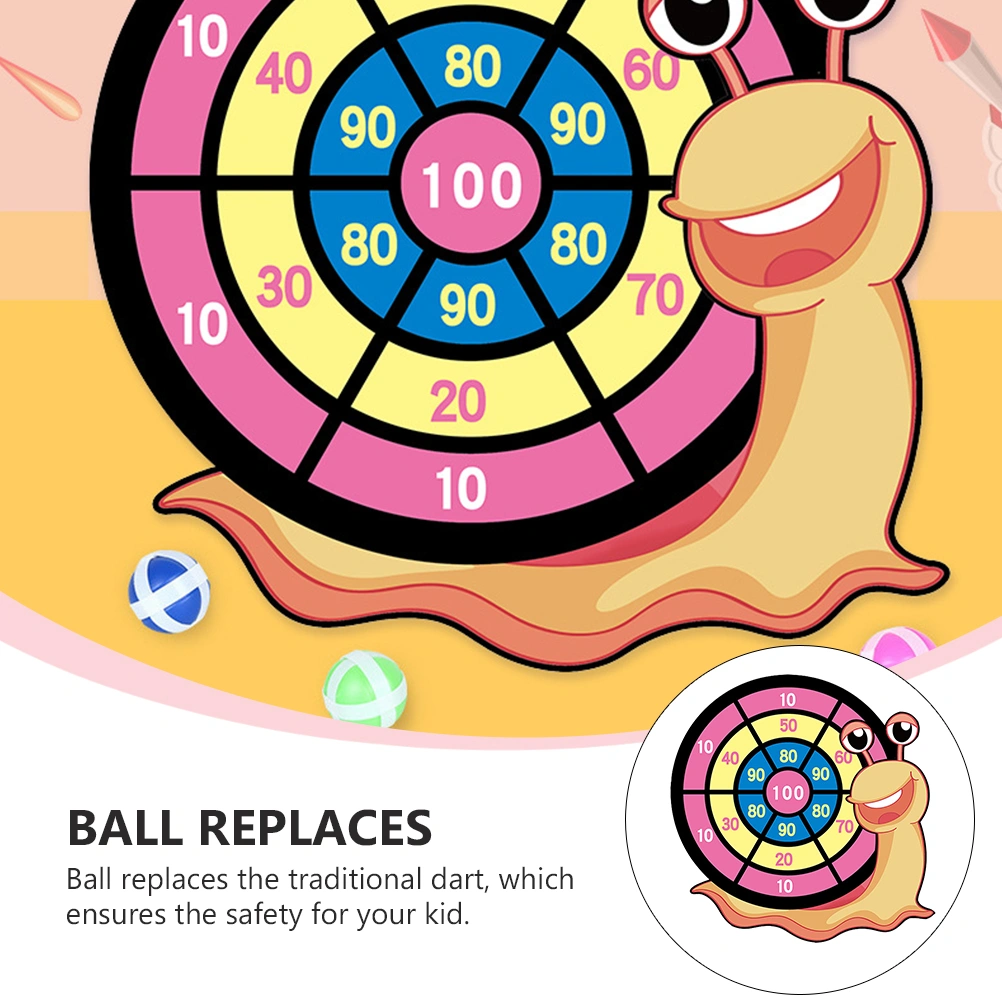 1 Set Tossing Darts Toy Kids Sticky Ball Target Balls Dart Board Interactive Toy
