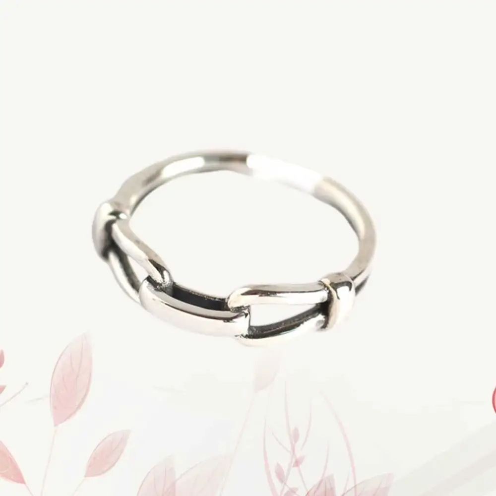 Adjustable Ring Pure Silver Finger Ring Minimalist Ring Elegant Finger Jewelry Silver