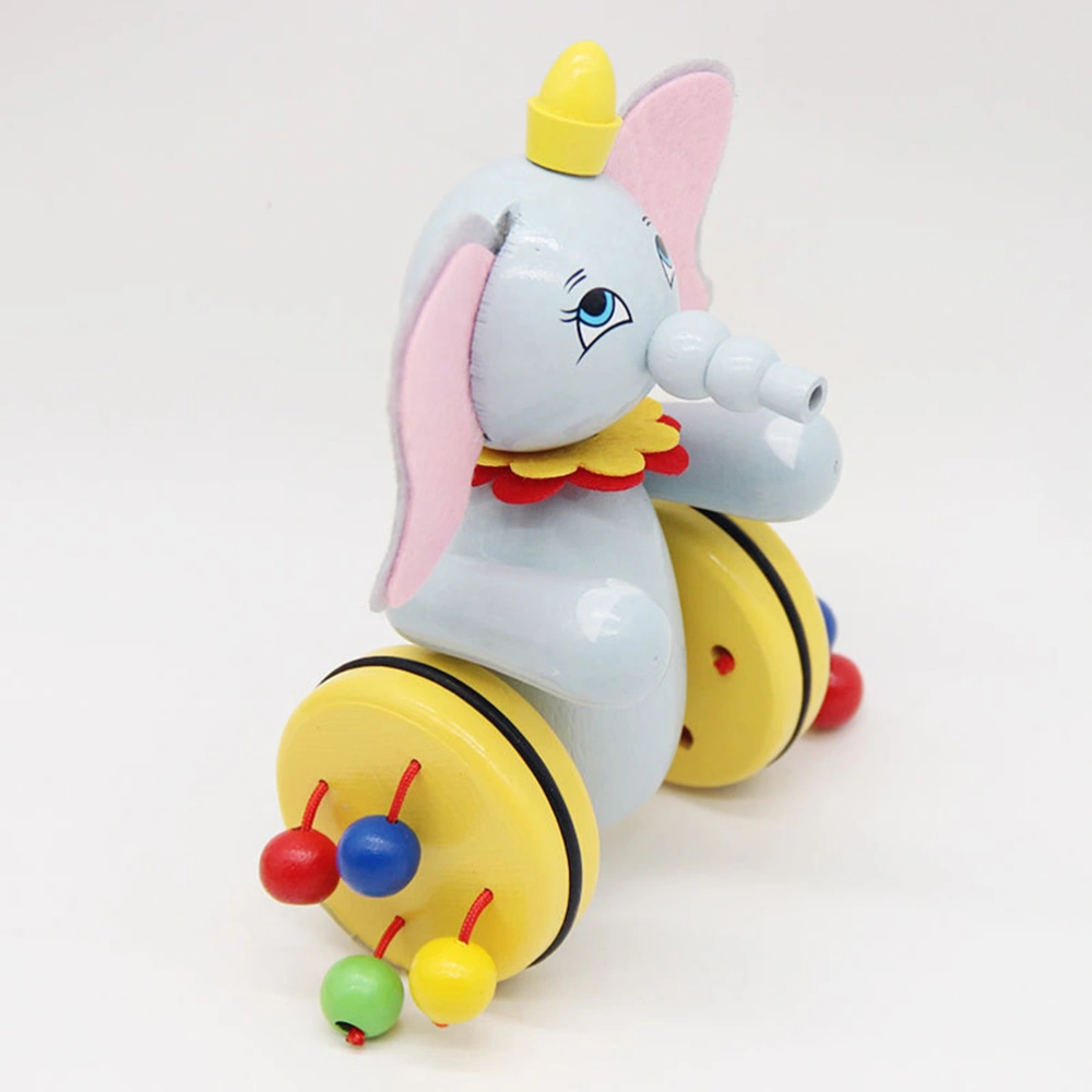 Baby Pushing Cart Toys Cartoon Animal Carts Toy Baby Walker Wooden Carts Toys Screw Push Rod Cart Toys (Random Style)