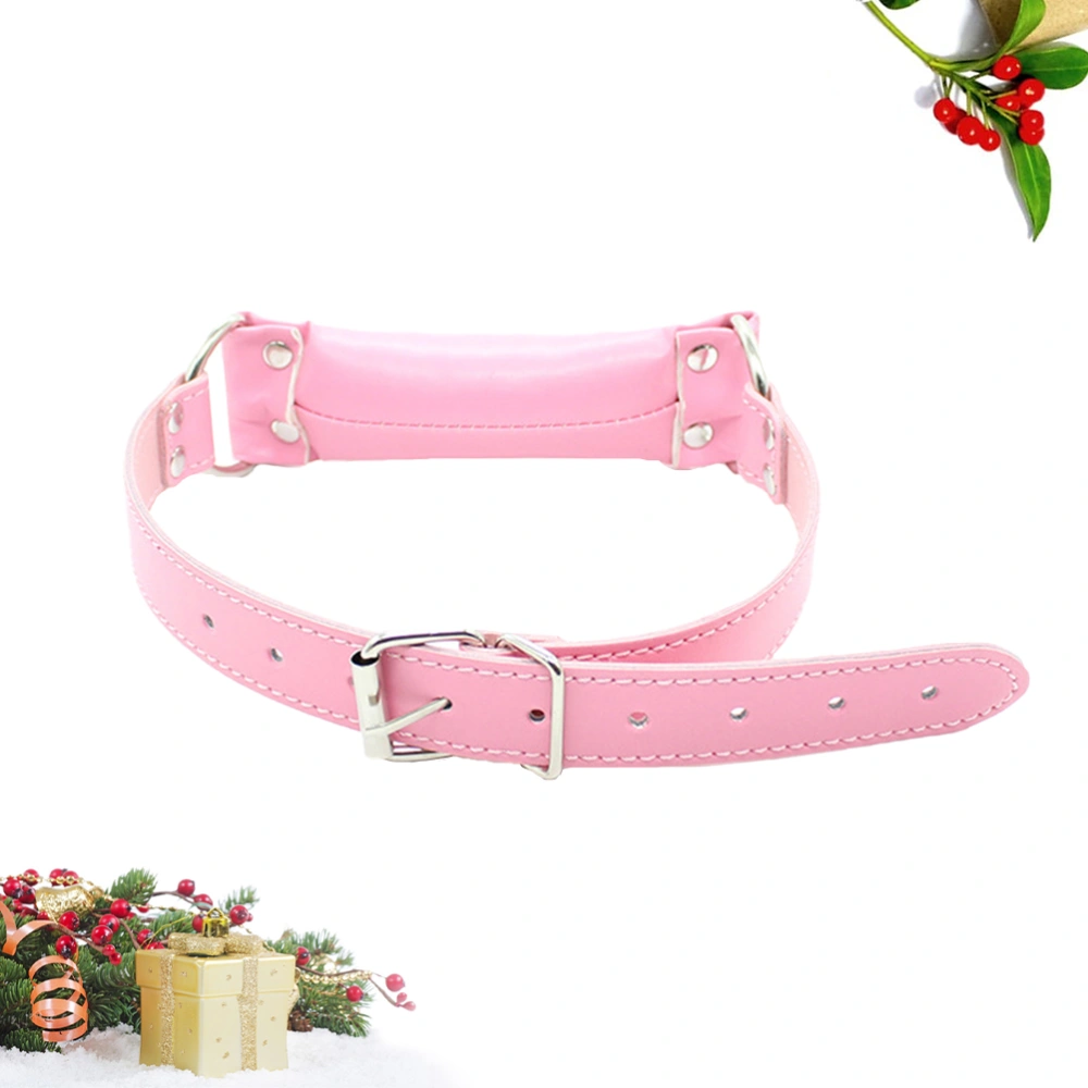 Pink Sponge Gag Erotic Toys Oral Sex Gag Bondage Restraints Fetish Slave Leather Sex Toy for Adults Couples