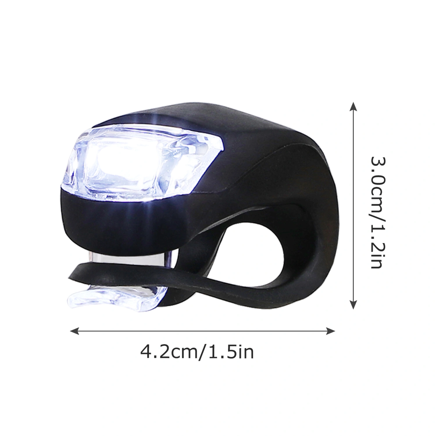 8pcs Bike Cycling Head Front Rear Wheel Safety Light Lamp Bike Accessories