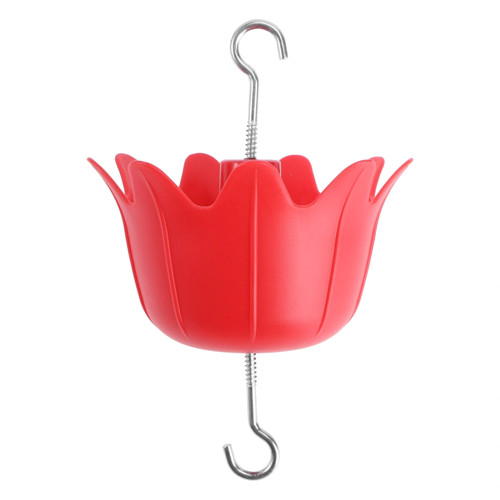 1pc Bird Feeder Hook Flower Pot Hanging Rack Wall Hook for Bird Feeder (Red)