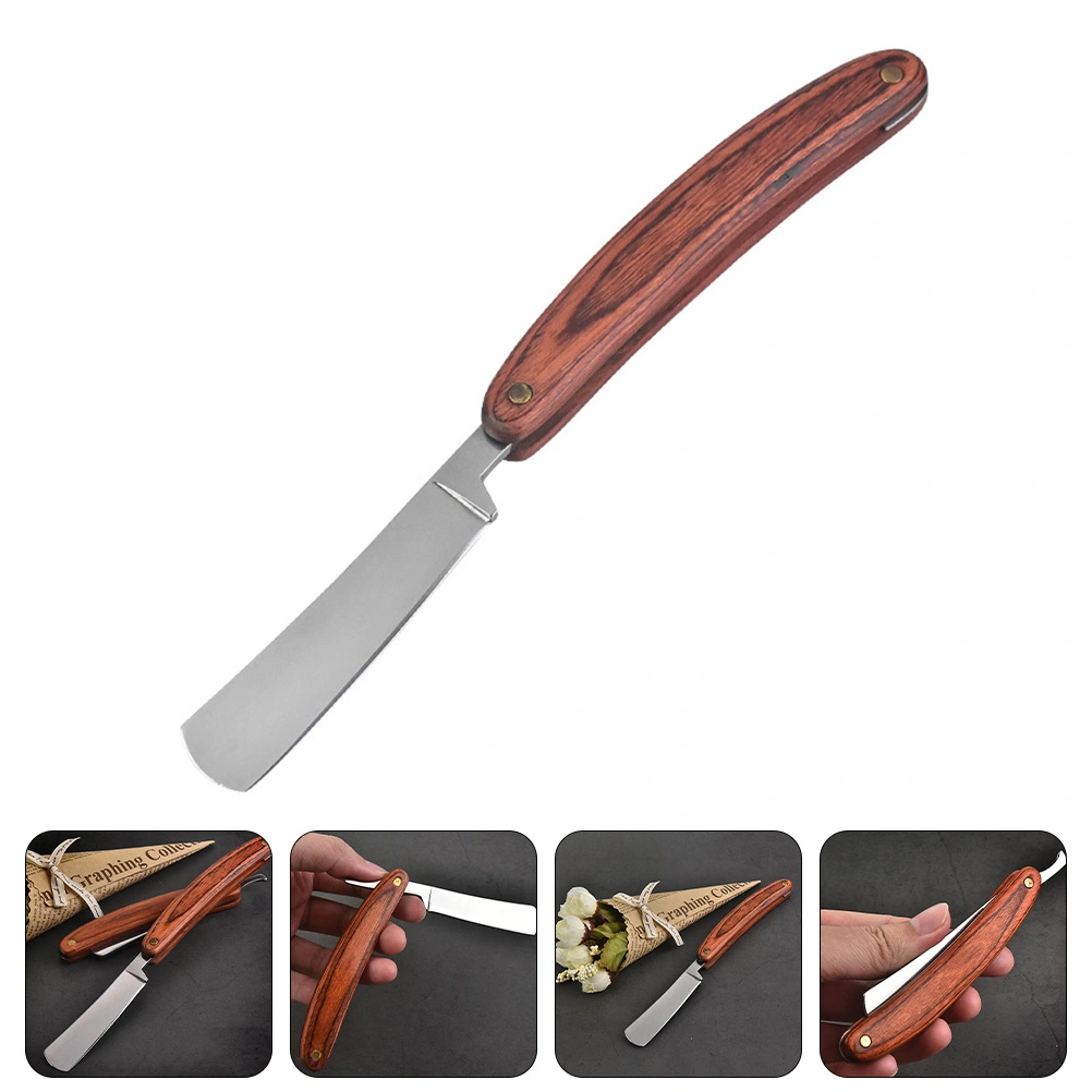 1Pc Folding Razor Vintage Salon Barber Manual Beard Shaver Beard Cutter