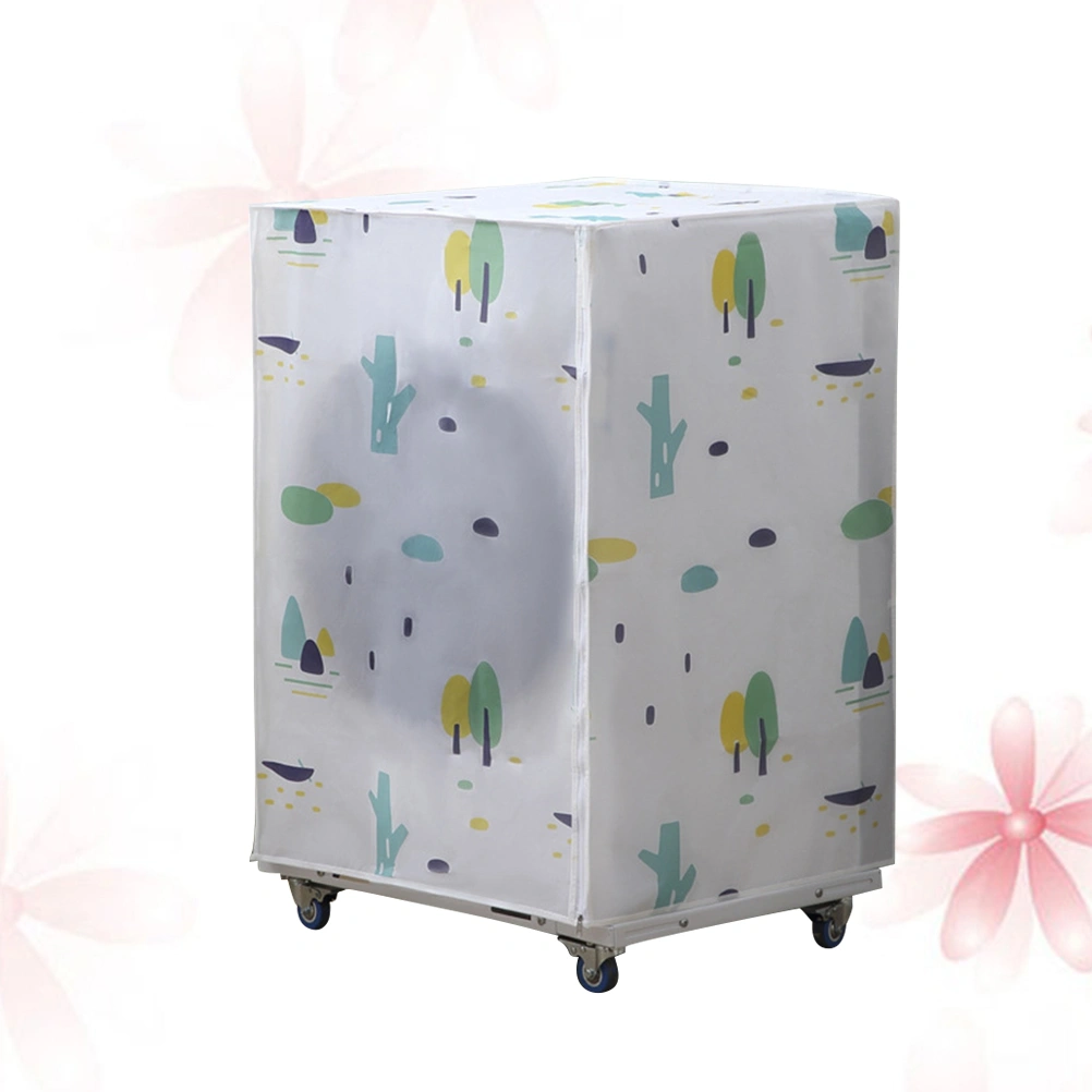Geometric Style Waterproof Washing Machine Dust Cover Sunshade Dustproof Automatic Washer Protectors for Drum Washing Machine