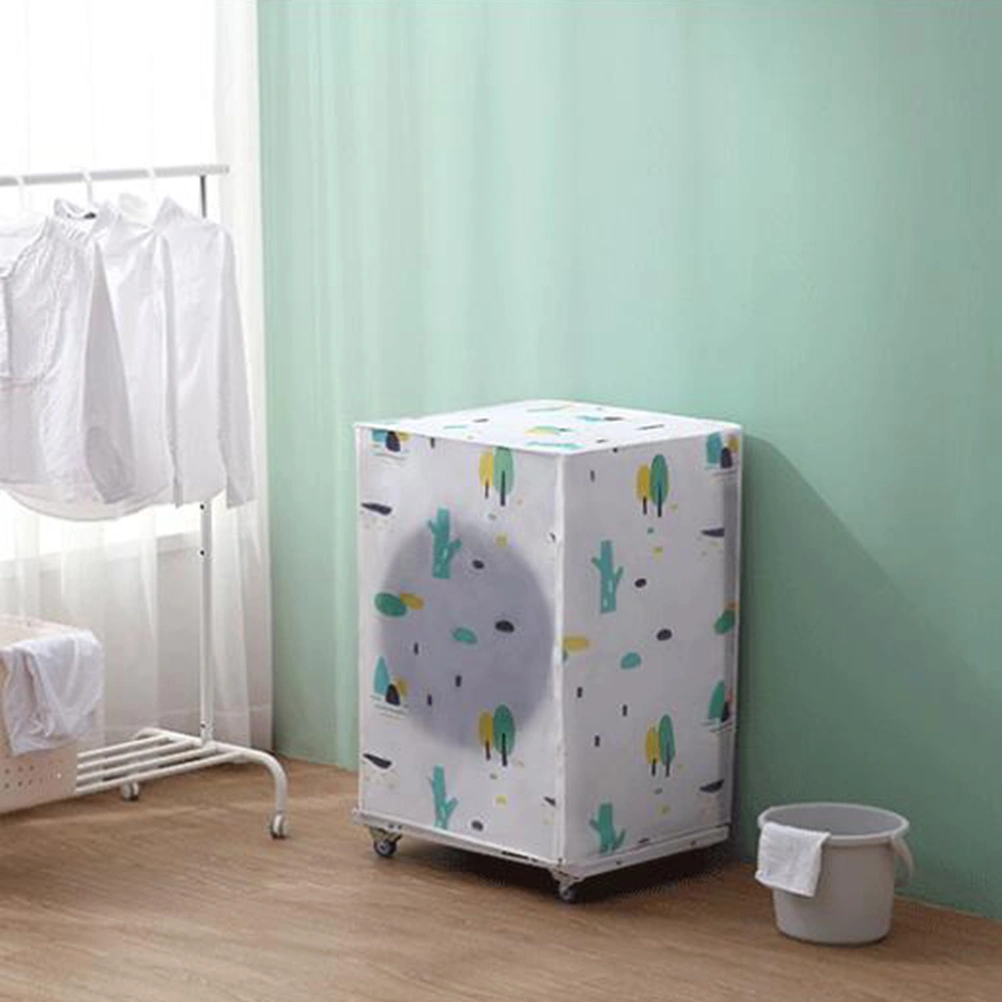 Geometric Style Waterproof Washing Machine Dust Cover Sunshade Dustproof Automatic Washer Protectors for Drum Washing Machine