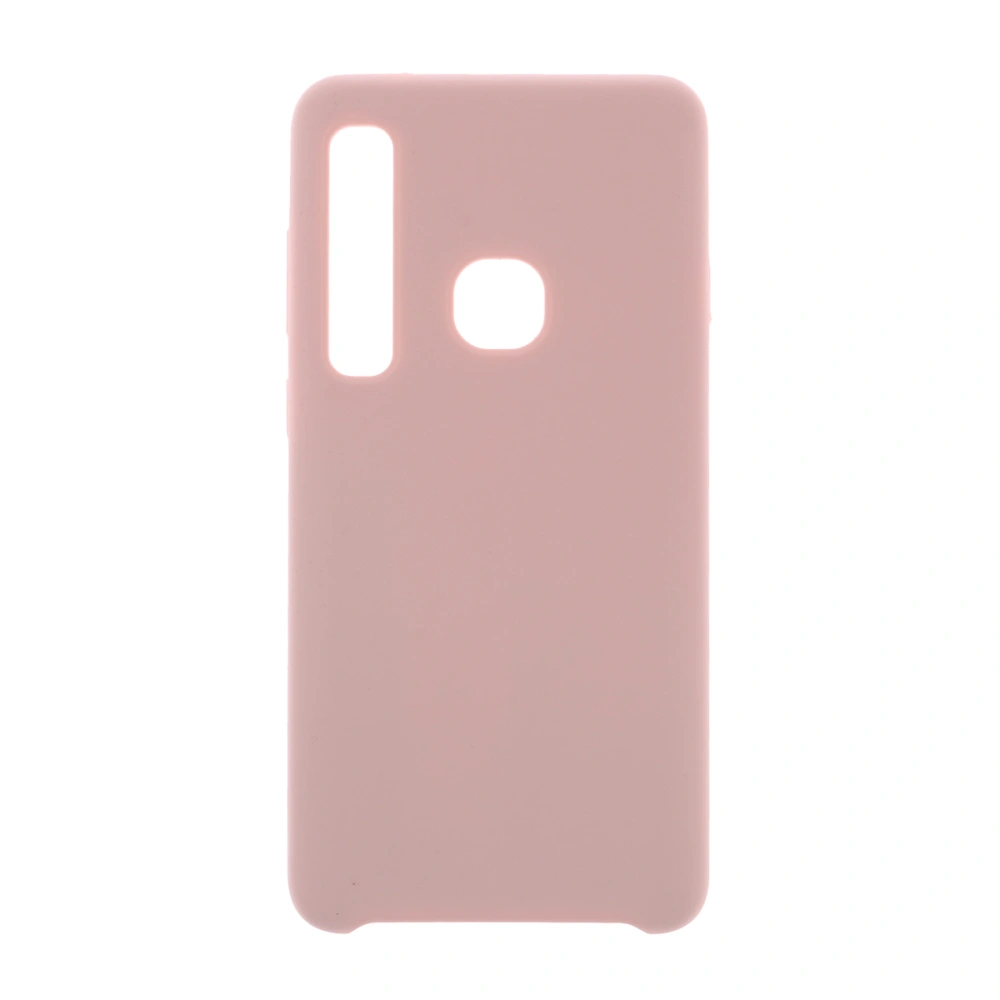 Silicone Phone Case Non-slip Excellent Touch Feeling Full-covered Scratch Resistant Anti-fingerprint Stain Proof Phone Cover for Galaxy A9 (2018) (Pink)