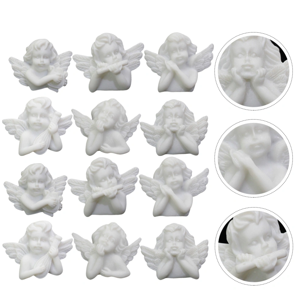 20Pcs Hair Clip Decoration DIY Jewelry Parts DIY Crafts Making Accessory (White)