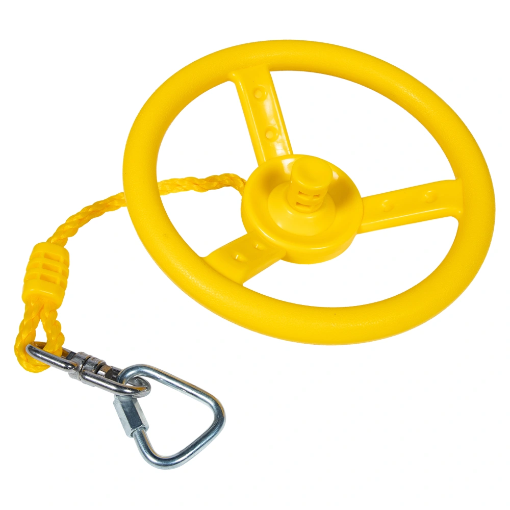 Children Lifting Ring Indoor Gym Ring Funny Steering Wheel Swing for Kids Plastic Fitness Ring