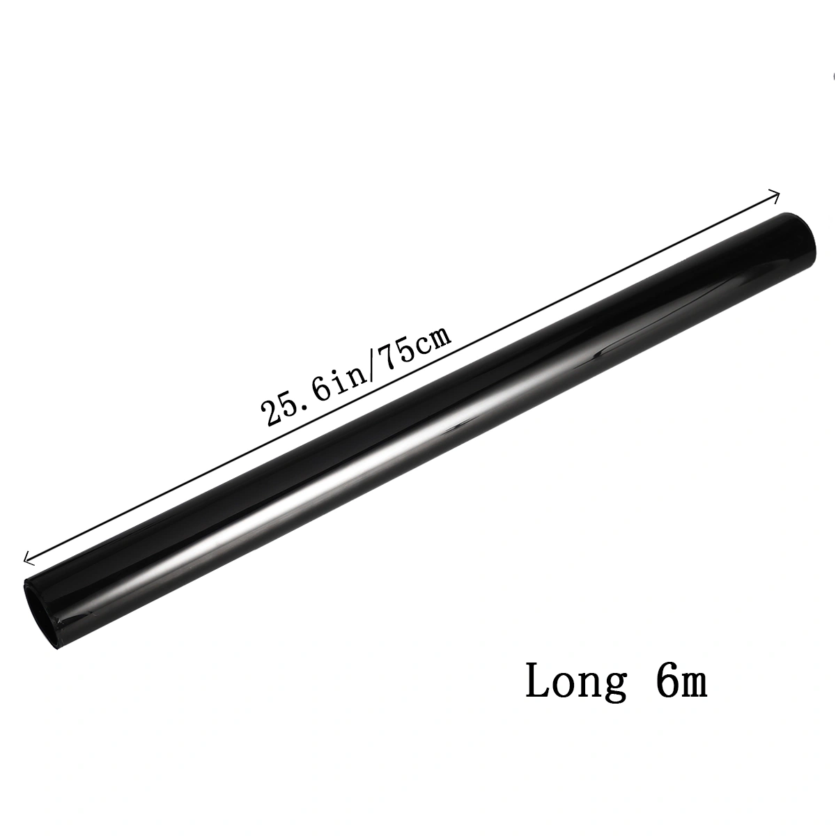 75cm × 6M Car Van Window Tint Film Universal Fit for Privacy & Sun Glare Heat Reduction (Light Black)