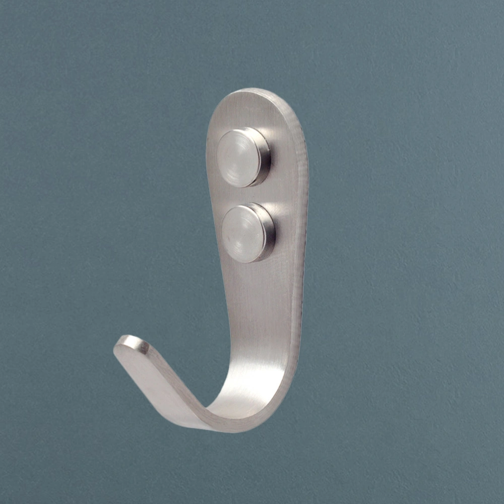 10 Pcs Stainless Steel Coat Hook Bathroom Wall Mounted Single Towel Hook Anti-rust Kitchen Utensil Hanger 2mm