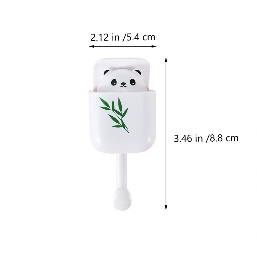 1Pc Creaitve Aromatherapy Hook Punch-free Panda Hook Home Storage Tool White