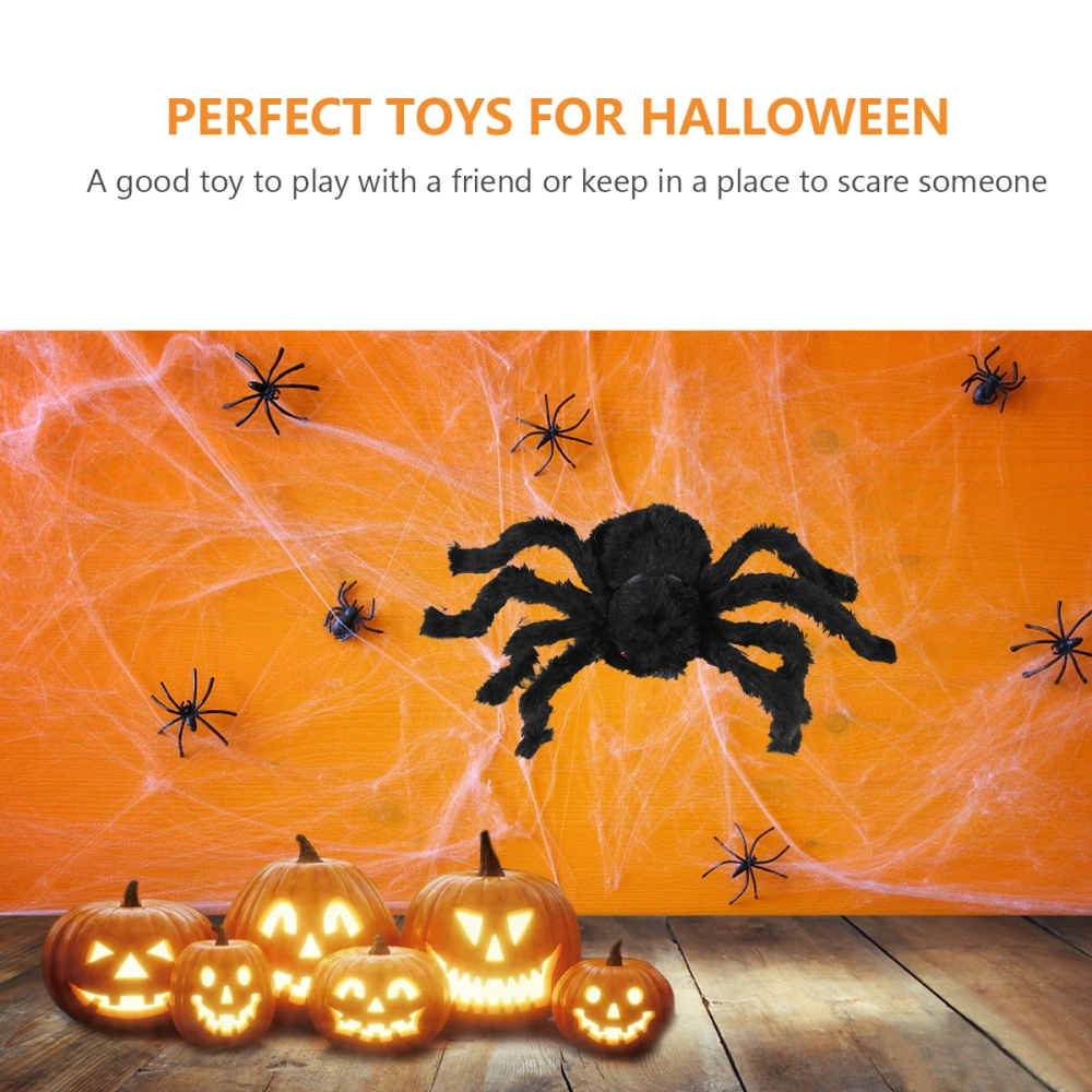 Halloween Spider Prop Fake Plush Spider Scene Layout Decorative Prop