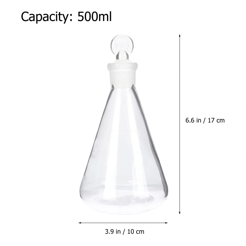 Glass Erlenmeyer Flask Flat Bottom Flask Laboratory Glass Flask (100ml)