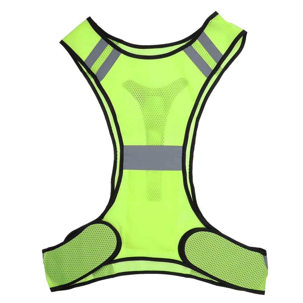 1pc High Visibility Adjustable Reflective Vest Night Riding Clothes with Light