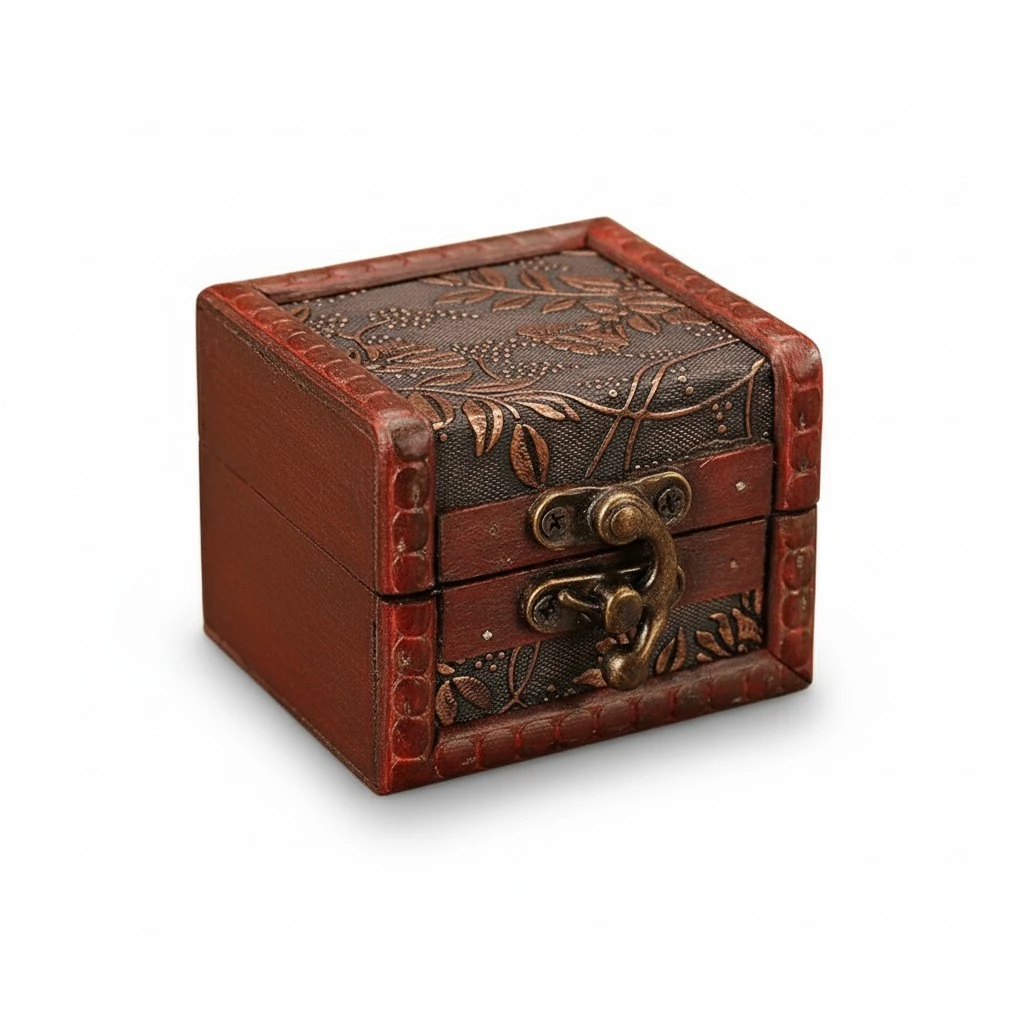 Vintage Jewelry Box Small Jewelry Box Trinket Storage Box Portable Jewelry Box