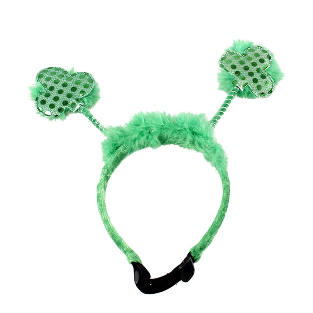 1Pcs Fashionable Christmas Themed Hair Christmas Head Band for Pets(Green)